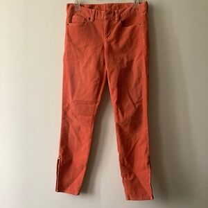 JCrew NWOT orange corduroy toothpick jeans